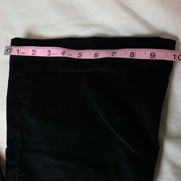 NWT Janis Black Velvet Flare AG Pants - Picture 6 of 7